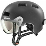 UVEX Rush Visor Dark Silver Mat 58-61 Kolesarska čelada