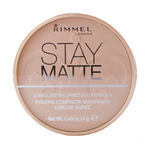 Rimmel London Stay Matte dolgo obstojni kompaktni puder 14 g odtenek 009 Amber