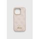 Guess Metal ovitek za iPhone 14 Pro, roza (GUHCP14LHG4SHP)