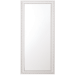Beliani Stensko ogledalo v belem okvirju 50 x 130 cm MAULEON