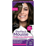 Schwarzkopf Perfect Mousse barva za lase, 500 srednje rjava