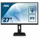 AOC Q27P1 tv monitor, IPS, 27", 16:9, 1920x1080, pivot, HDMI, DVI, Display port, VGA (D-Sub), USB