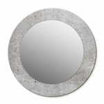 tulup.si Okroglo okrasno ogledalo Siv beton fi 50 cm