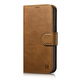 iCARER oil wax wallet case 2v1 cover iphone 14 pro anti-rfid leather flip case brown (wmi14220722-tn)