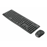 Logitech MK295 brezžična/žični tipkovnica, USB, bela/siva/temno siva/črna