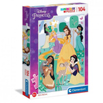 WEBHIDDENBRAND CLEMENTONI Disneyjeve princese Puzzle 104 kosov