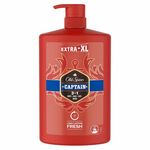 Old Spice Captain 3-v-1 gel za prhanje, 1000 ml