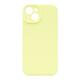 Silikonski ovitek (liquid silicone) za Apple iPhone 13, N-Soft, kremno rumena