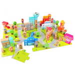 Teddies kocke Mesto, les 120, kosov, komplet