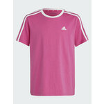 adidas Majica Essentials 3-Stripes Cotton Loose Fit Boyfriend T-Shirt IC3639 Roza Loose Fit