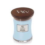 WoodWick modra dišeča sveča Seaside Neroli srednja vaza