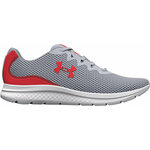 Under Armour UA Charged Impulse 3 Running Shoes Mod Gray/Radio Red 44,5 Cestna tekaška obutev