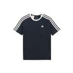 adidas Majica Essentials 3-Stripes Cotton Loose Fit Boyfriend T-Shirt IC3638 Modra Loose Fit