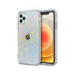 ONASI Clear case silikonski ovitek hologram za iphone 14 pro max - prozoren s srčki