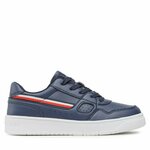 Superge Tommy Hilfiger Stripes Low Cut Lace-Up Sneaker T3X9-32848-1355 S Mornarsko modra