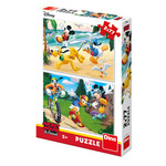 Dino MICKEY SPORTS 2x77 Puzzle NOVO