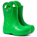 Crocs Dežni škornji zelena 23 EU Handle Rain Boot Kids