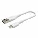 Belkin Boost Charge kabel, USB-A v USB-C, bel, 15 cm