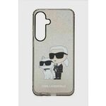 Karl Lagerfeld Ovitek Karl Lagerfeld za Samsung Galaxy S24+ - Black Glitter K&amp;C