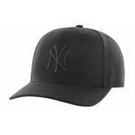 47brand kapa New York Yankees - črna. Baseball kapa iz kolekcije 47brand. Model izdelan iz gladek material z vložki.