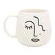 Bela porcelanasta skodelica Sass &amp; Belle Abstract Face