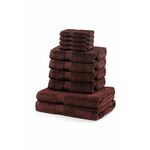 Komplet brisač Marina 10-pack - bordo. Komplet brisač iz kolekcije home &amp; lifestyle. Model izdelan iz tekstilnega materiala.