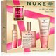 Nuxe Happy In Pink Set suho olje Huile Prodigieuse Florale 100 ml + gel za prhanje Prodigieux Floral 100 ml + parfumska voda Prodigieux Floral 15 ml + dišeča sveča Prodigieux Floral 70 g za ženske