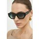 Sončna očala Chloé ženska, črna barva, CH0220S - črna. Sončna očala iz kolekcije Chloé. Model s toniranimi stekli in okvirji iz plastike. Ima filter UV 400.