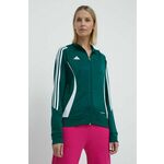 Pulover za vadbo adidas Performance Tiro 24 zelena barva - zelena. Pulover za vadbo iz kolekcije adidas Performance. Model z zapenjanjem na zadrgo, izdelan iz recikliranega materiala, ki odvaja vlago.