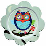 Label-Label - Prijatelji Melamine Flower Plate (Varianta: Owl Boys)