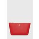 Kozmetična torbica Tommy Hilfiger rdeča barva - rdeča. Kozmetična torbica iz kolekcije Tommy Hilfiger. Model izdelan iz ekološkega usnja.