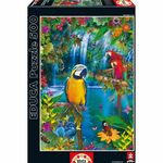 WEBHIDDENBRAND EDUCA Tropski papagajski raj Puzzle 500 kosov