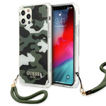 Guess GUHCP12LKSARKA iPhone 12 Pro Max 6,7" zelen/kaki trdi ovitek Camo Collection