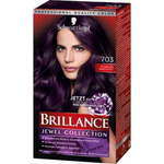 Schwarzkopf Brillance barva za lase, 703 temni ametist