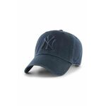 Bombažna bejzbolska kapa 47 brand MLB New York Yankees mornarsko modra barva - mornarsko modra. Kapa s šiltom vrste baseball iz kolekcije 47 brand. Model izdelan iz materiala z nalepko.