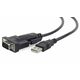 slomart adapter usb v rs232 gembird uas-db9m-02 (1,5 m) črna