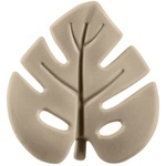 Silikonsko grizalo Leaf, Sand Beige