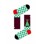 Nogavice Happy Socks Christmas Tree Sock - pisana. Nogavice iz kolekcije Happy Socks. Model izdelan iz elastičnega, vzorčastega materiala.