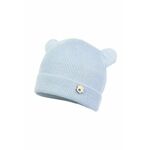 Otroška kapa Jamiks TED - modra. Otroški kapa iz kolekcije Jamiks. Model izdelan iz enobarvne pletenine.