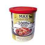 FALCO MAX Deluxe konzerve za pse, s koščki pustega mesa in srčki, 8x 800 g