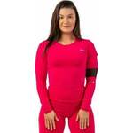 Nebbia Long Sleeve Smart Pocket Sporty Top Pink S Fitnes majica