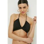 Zgornji del kopalk Max Mara Beachwear črna barva - črna. Zgornji del kopalk iz kolekcije Max Mara Beachwear. Model izdelan iz enobarvnega materiala.