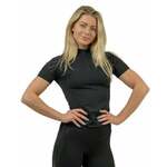 Nebbia Compression Zipper Shirt INTENSE Ultimate Black XS Fitnes majica