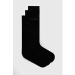 Nogavice Calvin Klein 3-pack moške, črna barva, 701226674 - črna. Nogavice iz kolekcije Calvin Klein. Model izdelan iz elastičnega materiala. V kompletu so trije pari.
