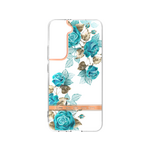 Chameleon Samsung Galaxy S21 FE - Gumiran ovitek (TPUP) - Flowers - moder