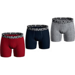 Under Armour Bokser spodnjice UA Charged Cotton 6in 3 Pack-RED L