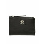 Tommy Hilfiger Velika ženska denarnica Th Feminne Med Slim Wallet AW0AW14889 Črna