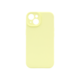 Silikonski ovitek (liquid silicone) za Apple iPhone 15, Soft, pastelno rumena