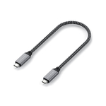 Satechi pleteni kabel, od USB-C do USB-C, 40 Gbps, 25 cm, siv