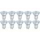 Osram 10x LED žarnica GU10 4,3W = 50W 350lm 2700K Toplo bela 36°